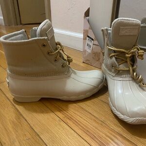 Sperry Cream Boots